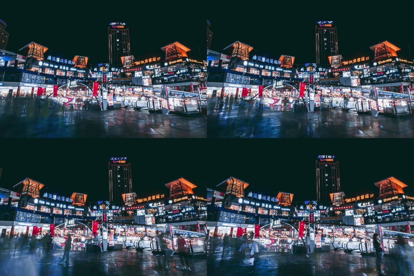 郑州二七塔商业街繁华景象