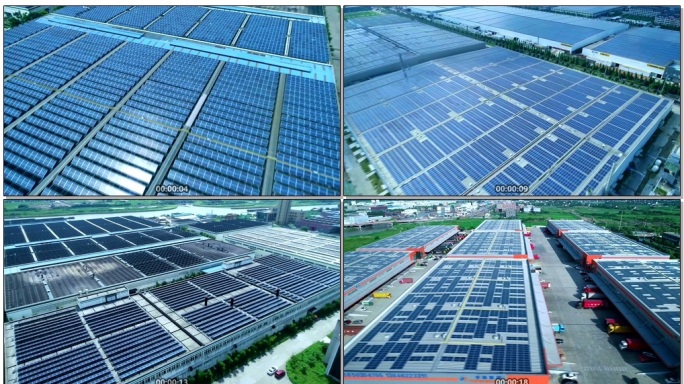 【原创实拍】光伏产业光伏太阳能发电
