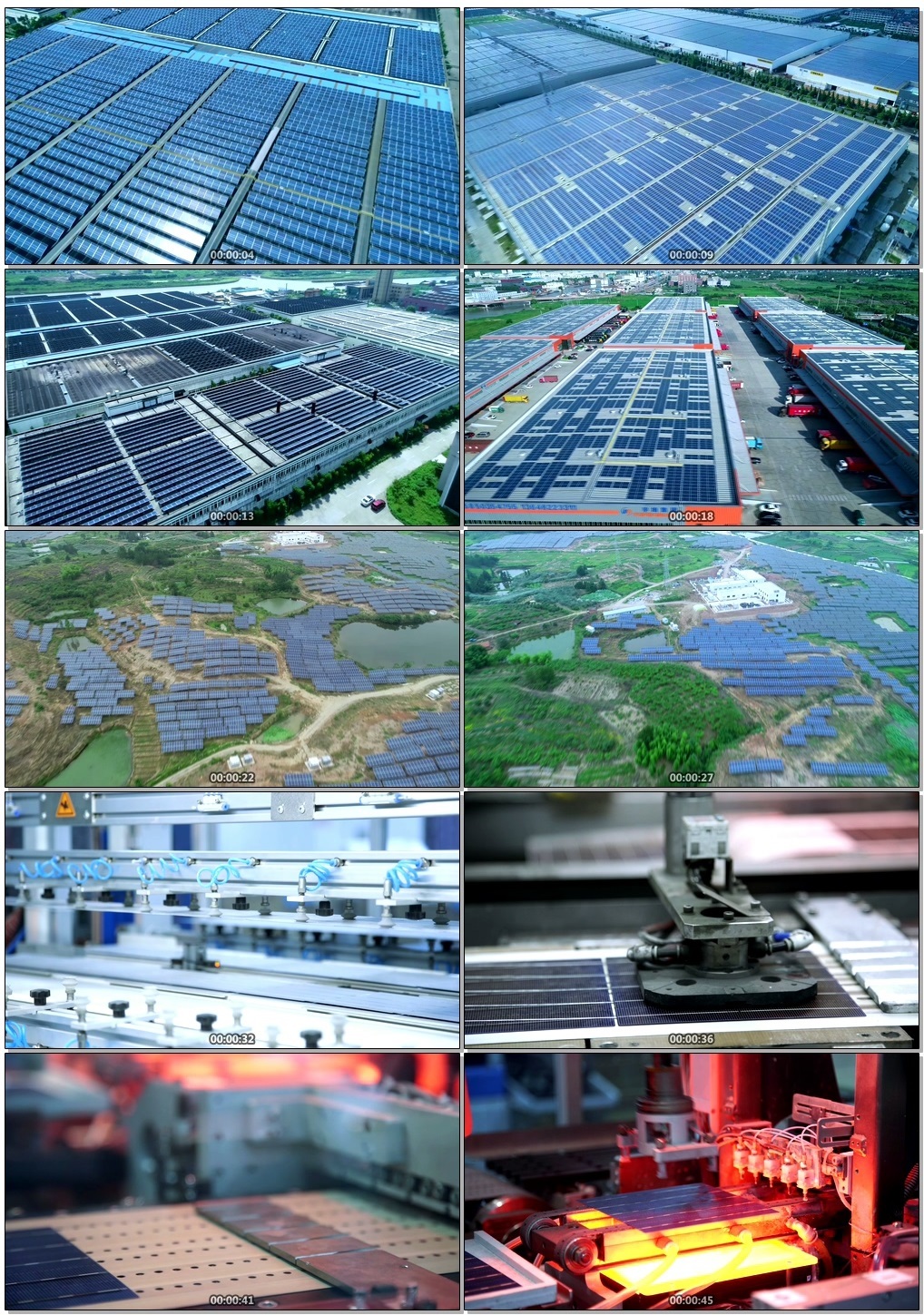 【原创实拍】光伏产业光伏太阳能发电