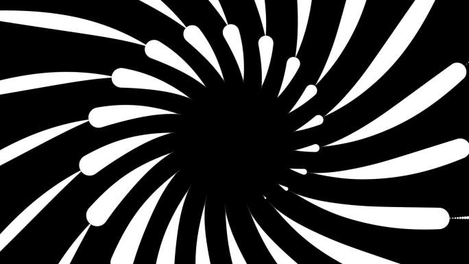 圆形黑白图形旋转动态-3