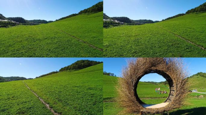 宝鸡关山草原航拍