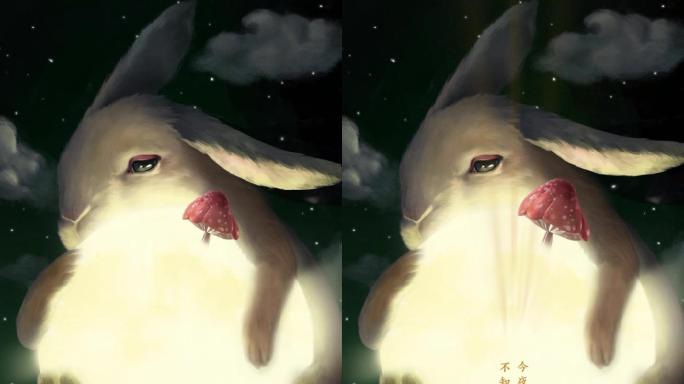 中秋可爱玉兔朋友圈视频