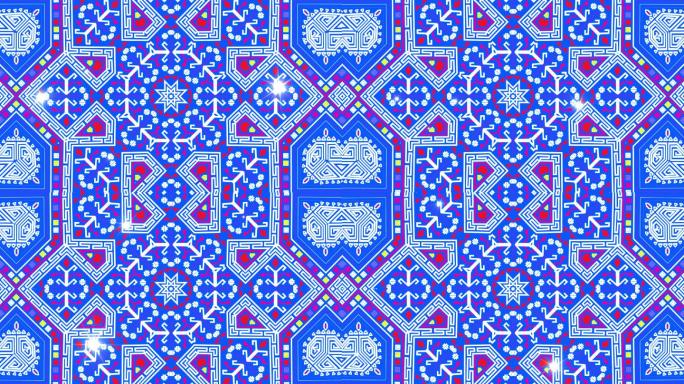 时尚民族风酷炫万花筒走秀大屏幕素材