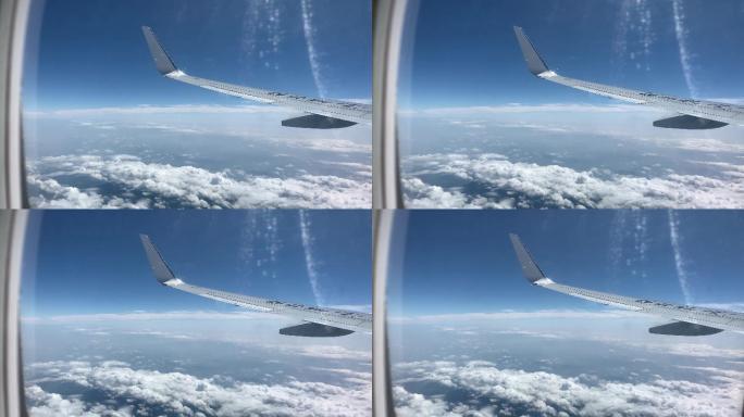 原创4K视频飞机外的云海