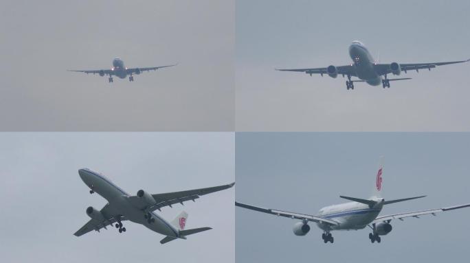 4K大飞机空客A330降落瞬间