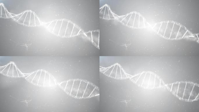 4K白色DNA背景循环