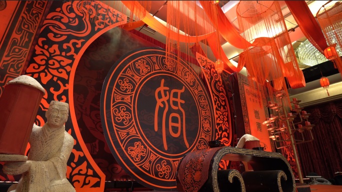 古典中国传统汉式婚礼中式婚礼场布