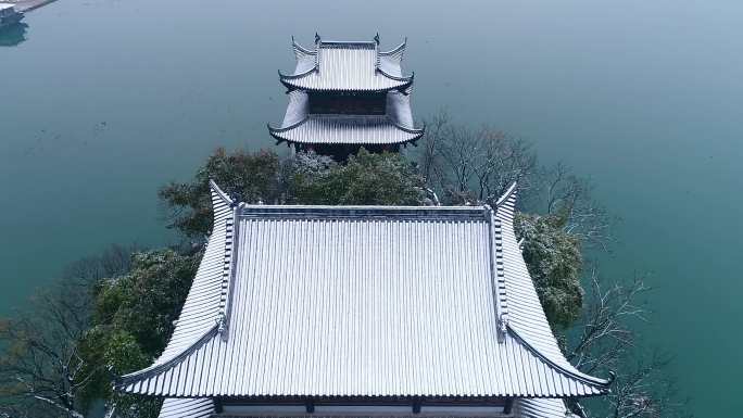 石鼓书院雪景