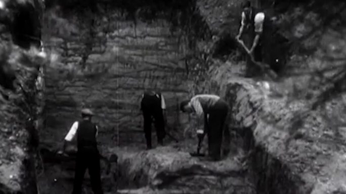 30年代挖战壕地下室防空洞