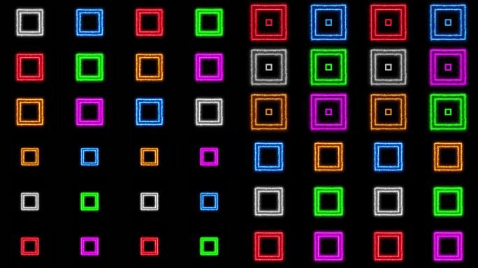 4K方格动画舞台视频