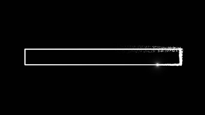 4K白色粒子光线描画长方形通道视频3
