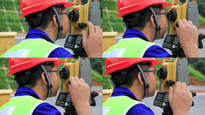 高速公路施工测量测量仪测量队施工