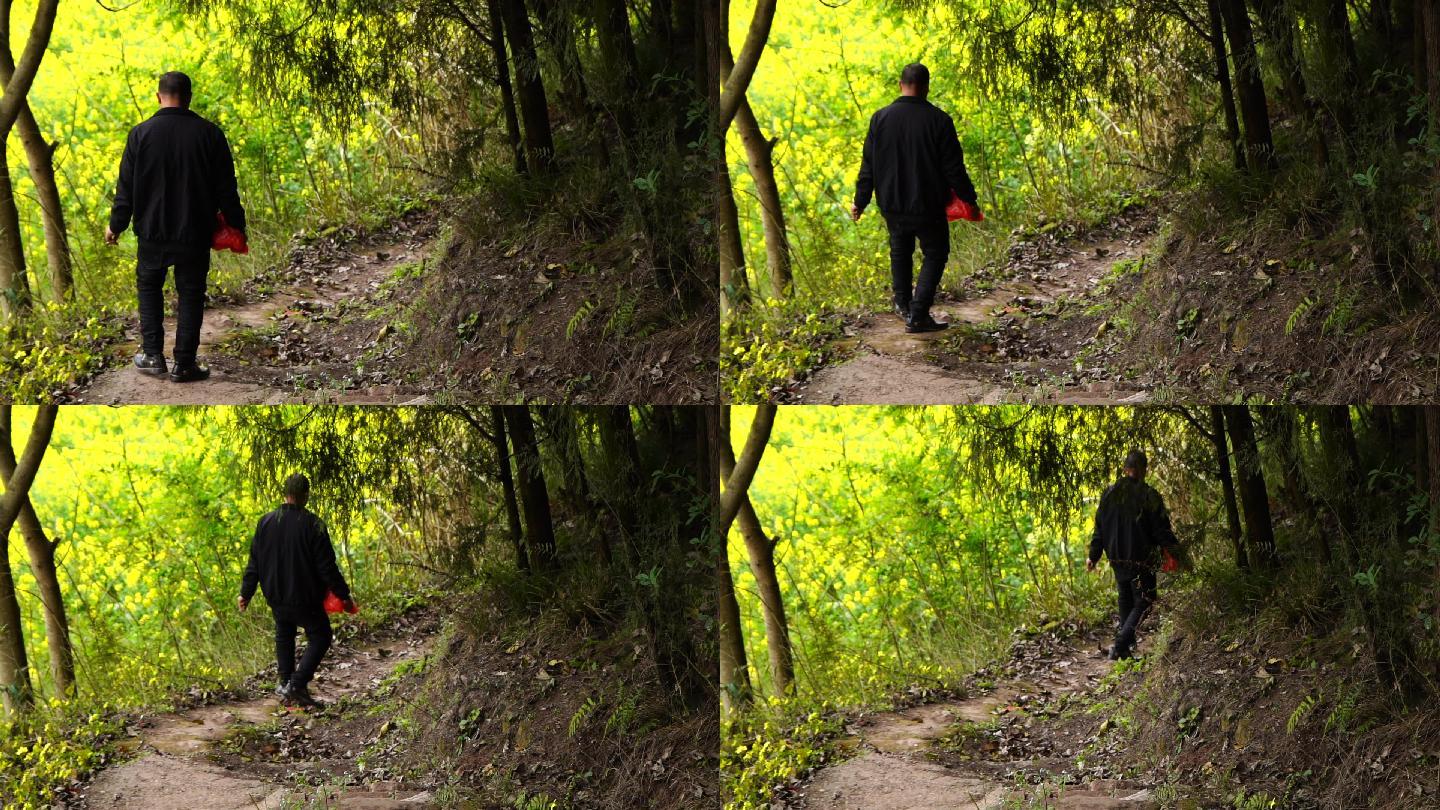 荒山野岭行走的路人丨1080P丨原创实拍