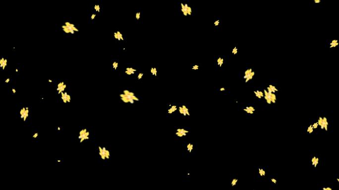 【透明通道】桂花花瓣-无缝循环