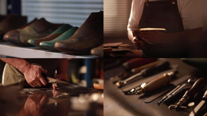 鞋楦制作皮鞋制鞋工具牛皮裁剪