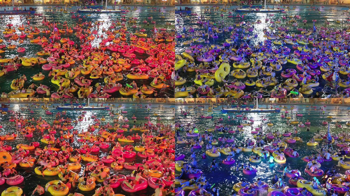 4K原素材-上海欢乐谷玛雅水公园