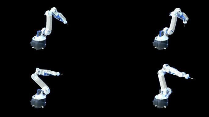 科技透视机械臂工作动画