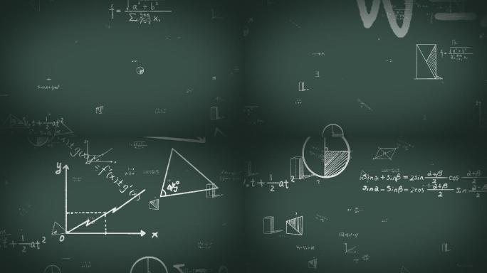 校园函数黑板手写绿色_1