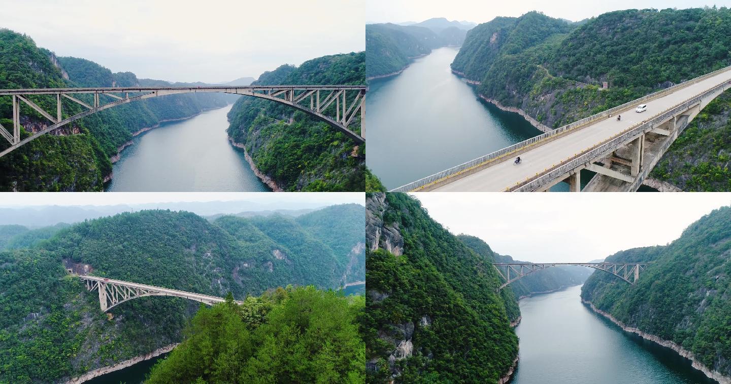 贵州公路江界河大桥震天洞峡谷中国建筑工程
