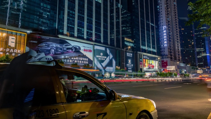 【正版素材】广州天河路夜景