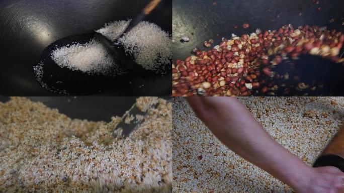 米花糖传统制作素材