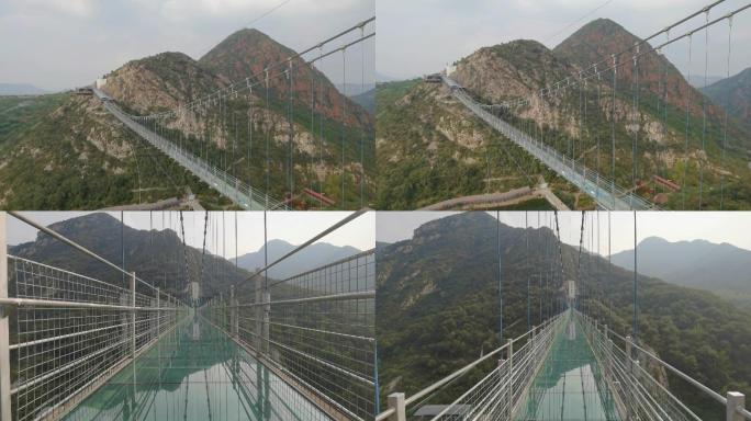 4k网红桥透明吊桥