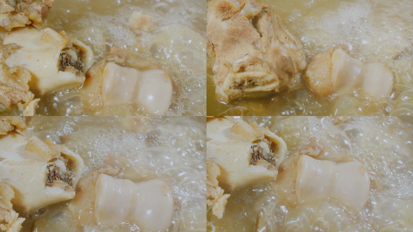 猪骨头汤熬汤各种汤螺蛳粉汤美食