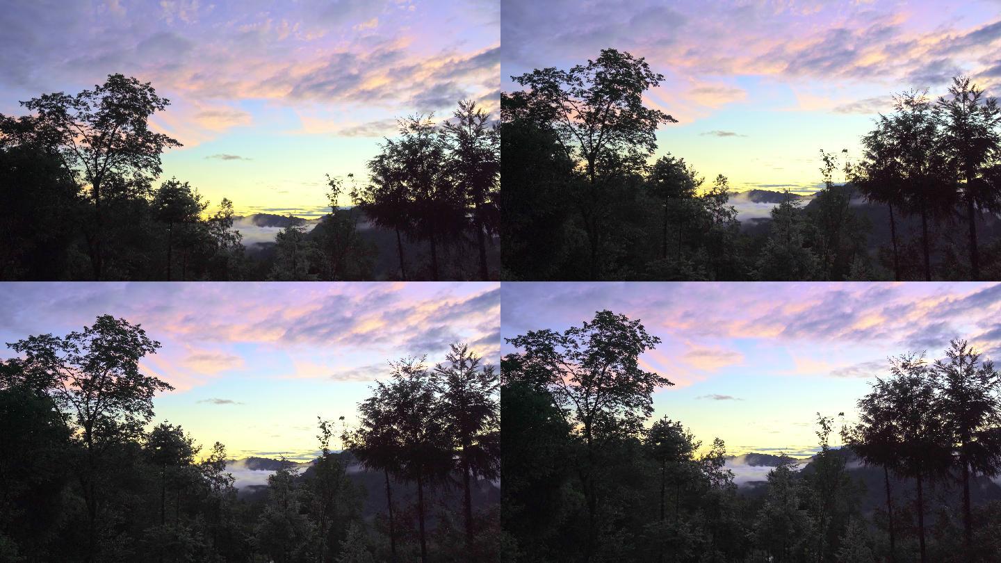 日出前的天空朝霞丨4K丨实拍