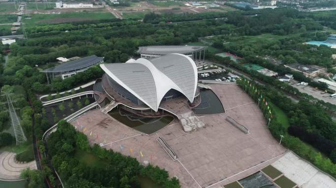 上海闵行体育馆航拍