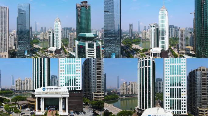 武汉建设银行大楼4K航拍
