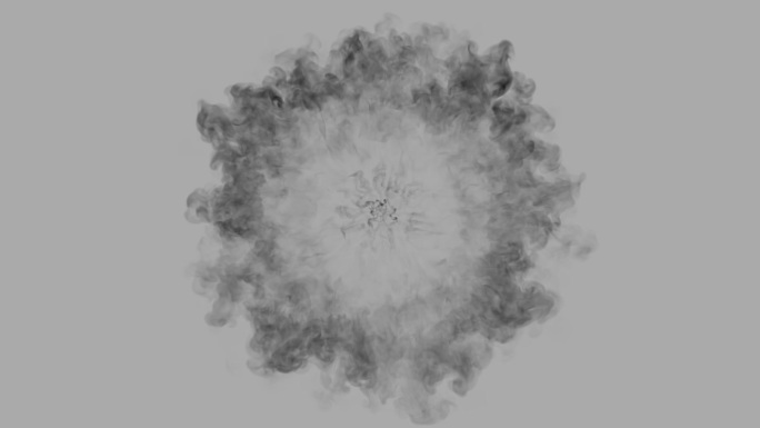 烟雾爆炸特效-alpha通道
