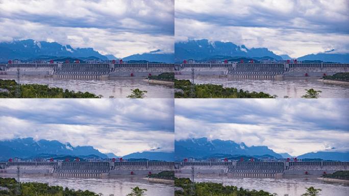 三峡大坝宜昌地标水电之都水利枢纽4k