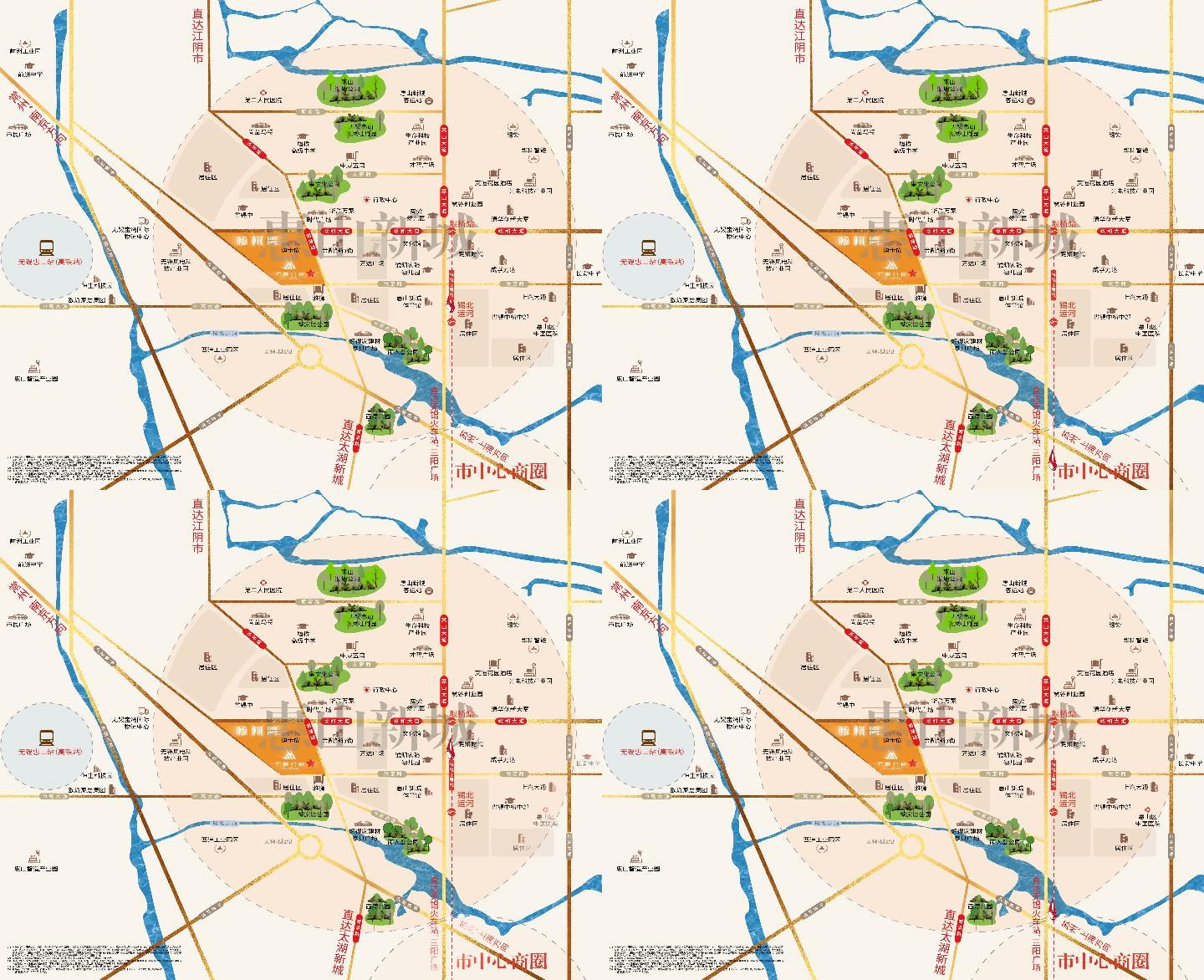 房地产动态区位示意