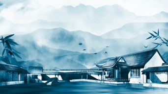古色古香江南水乡水墨古典背景视频素材
