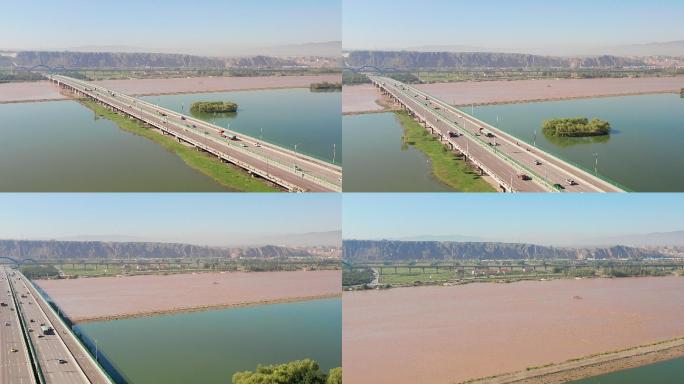 中卫黄河大桥4K航拍