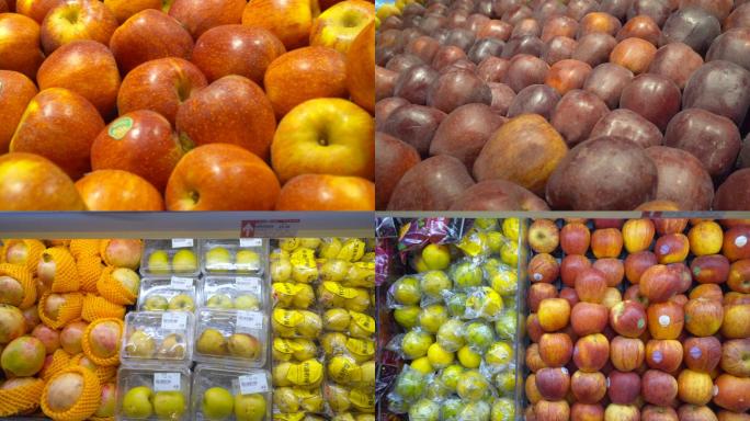 4K水果苹果超市里的水果