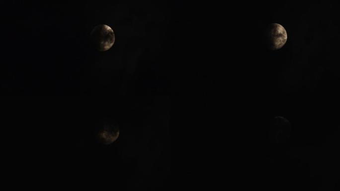 实拍月亮乌云丨HD丨原创