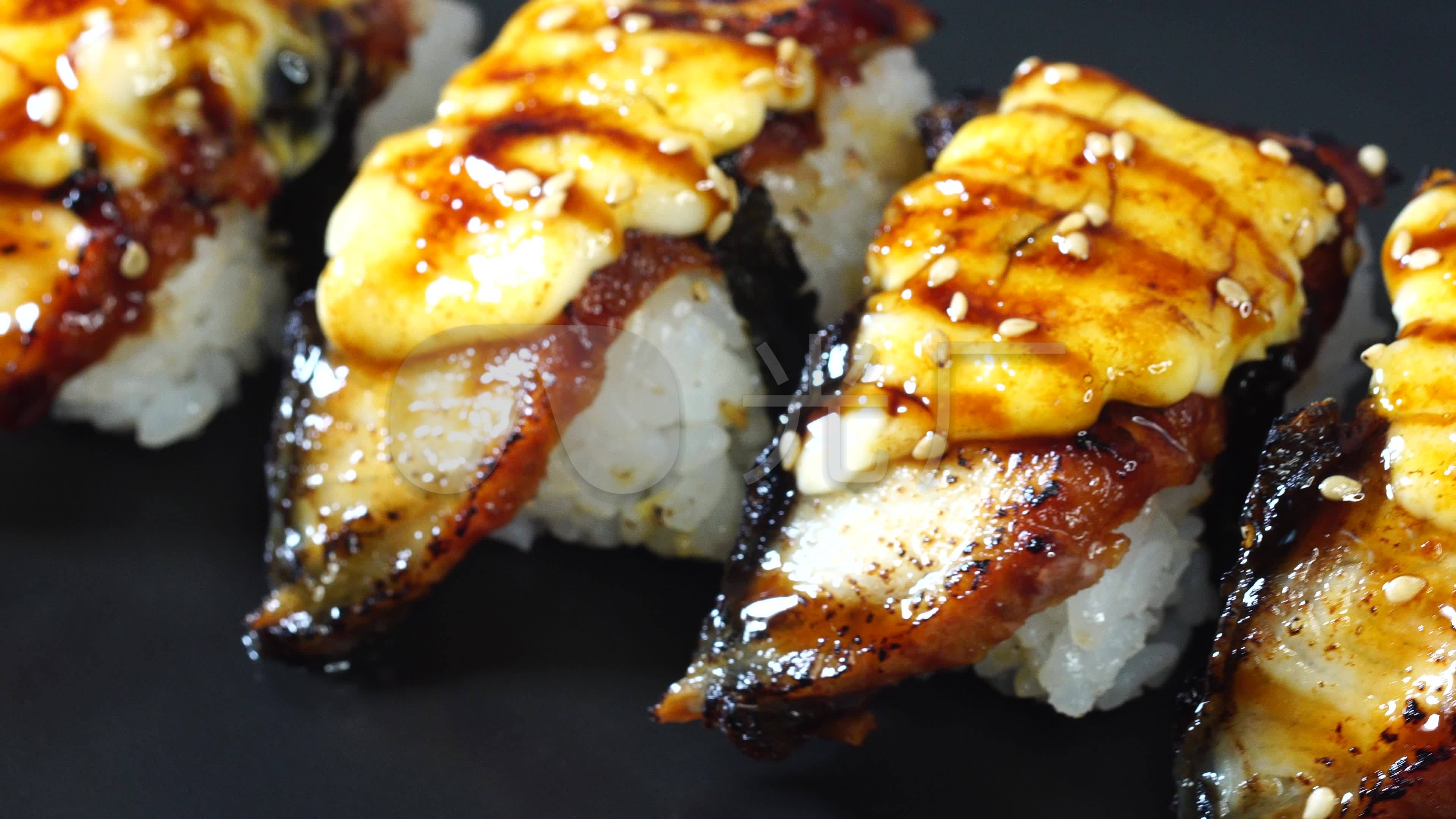 烤鳗鱼饭日式料理美食摄影