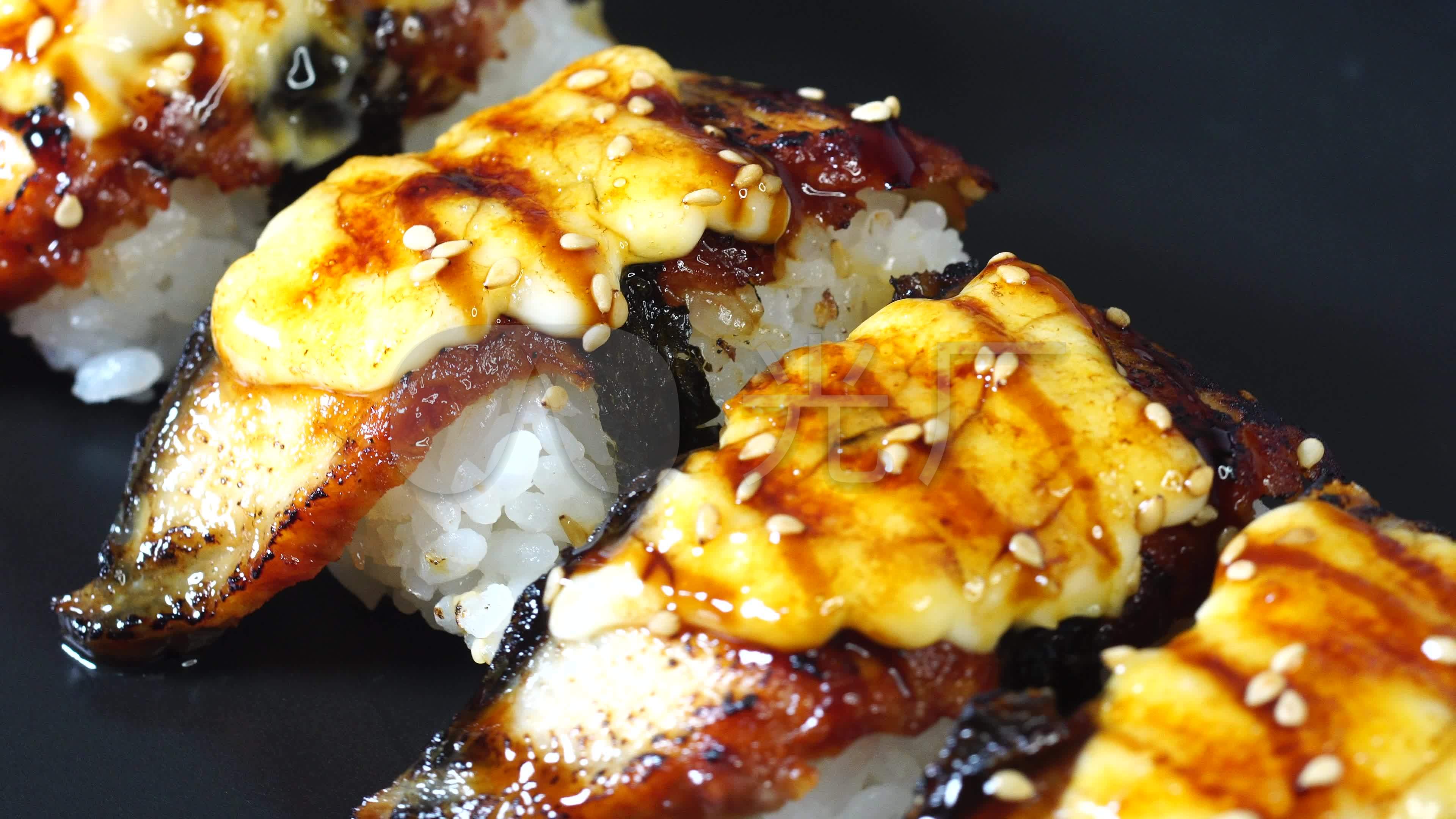 烤鳗鱼饭日式料理美食摄影