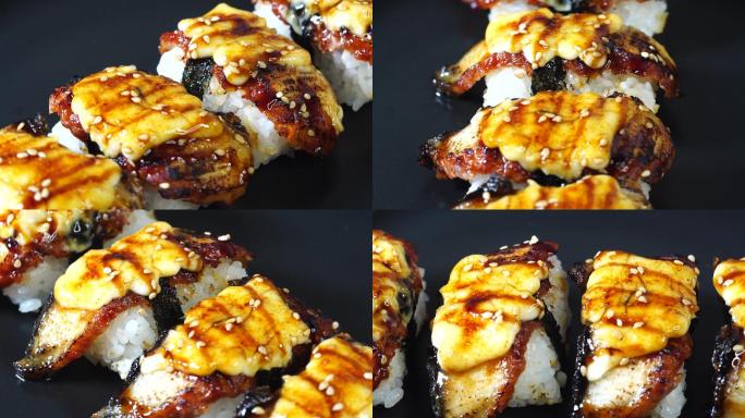 烤鳗鱼饭日式料理美食摄影