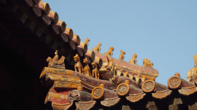 版权可商用故宫建筑局部4K