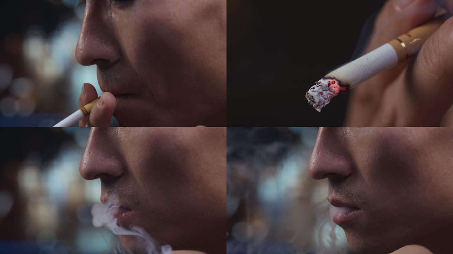 4K失恋离婚抽烟吸烟压力压抑颓废的男人