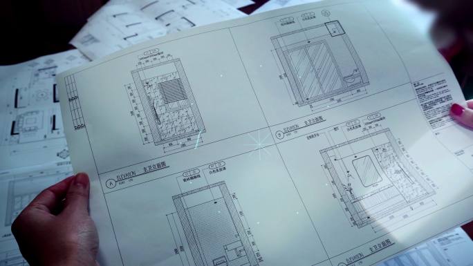 科技建筑图纸AE模板