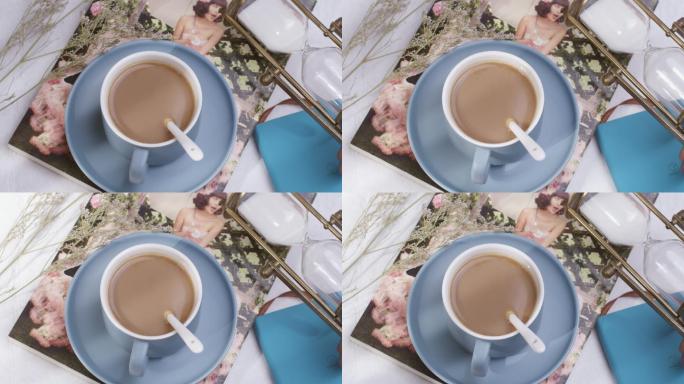 4K时间光影咖啡惬意文艺小清新视频素材