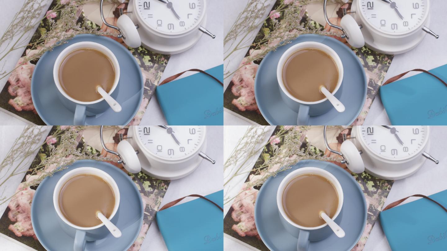 4K时间光影咖啡惬意文艺小清新视频素材