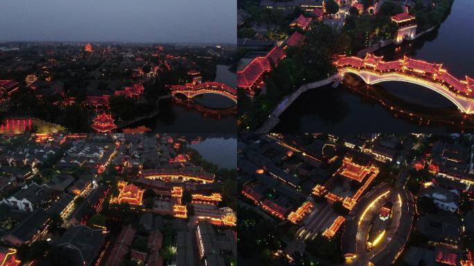 台儿庄古城夜景