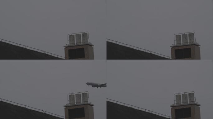 飞机飞过屋顶4K