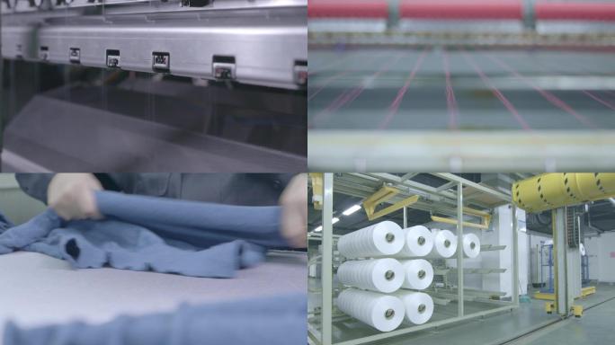 1080P_现代化纺织厂生产镜头一组