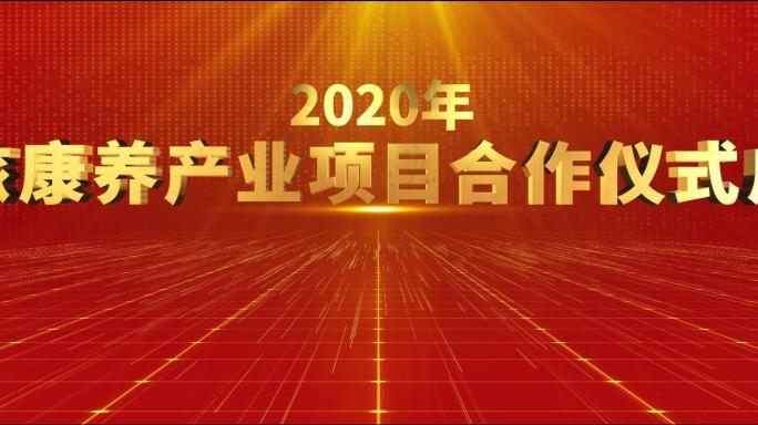 超宽金色大气手掌项目开业启动仪式AE模板