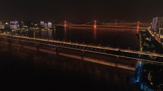 4K-航拍武汉长江大桥航拍-原素材